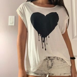 H and M Bleeding Heart Tshirt
